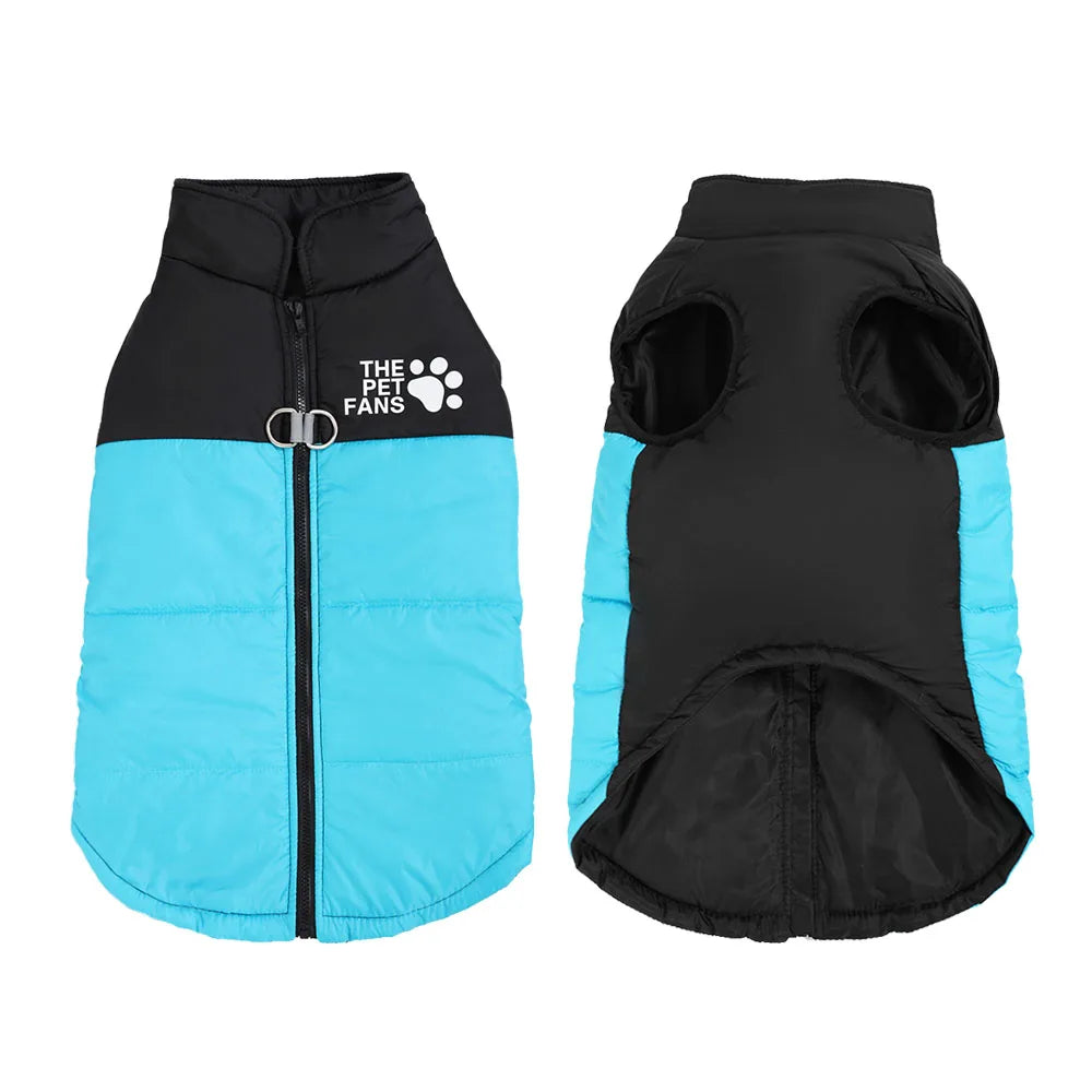 Winter Big Dog Jacket Coat Windproof Clothes For Medium Large Dogs Labrador Vest Outfits Cozy Warm Golden Retriever Pet Apparel