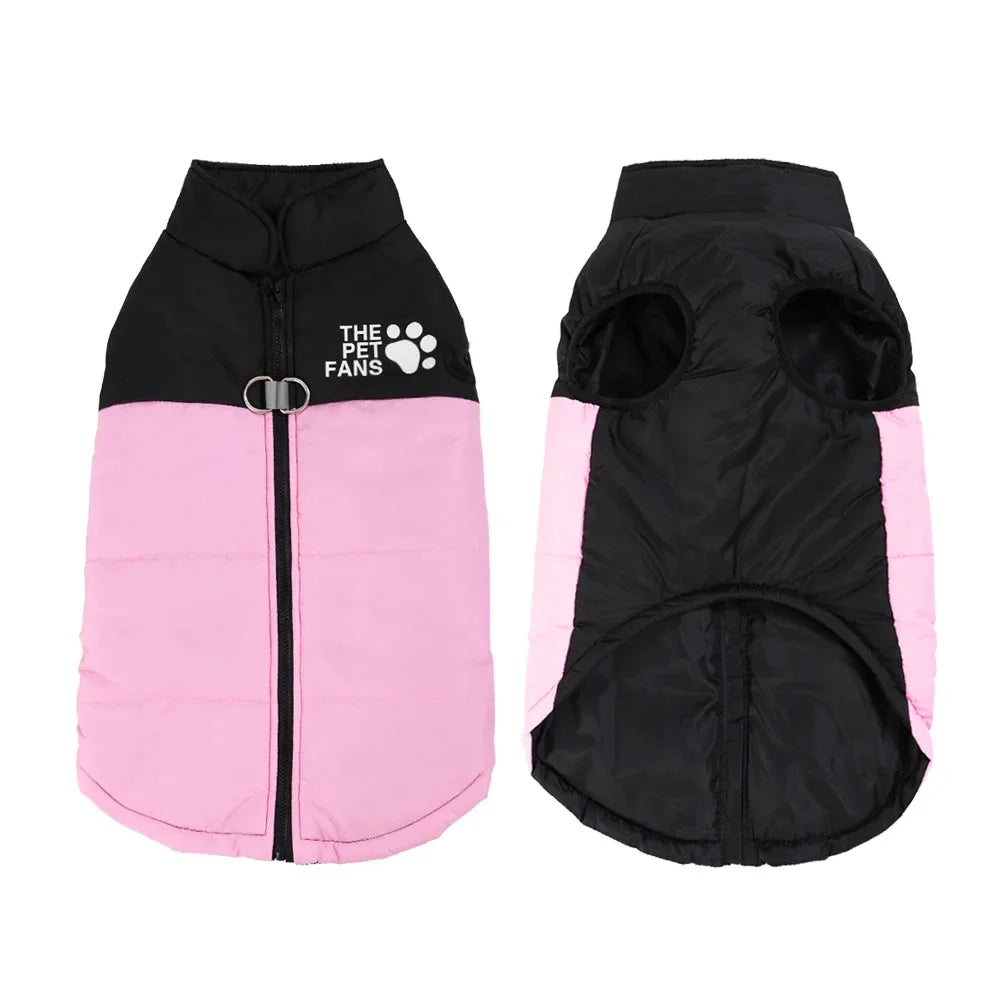 Winter Big Dog Jacket Coat Windproof Clothes For Medium Large Dogs Labrador Vest Outfits Cozy Warm Golden Retriever Pet Apparel