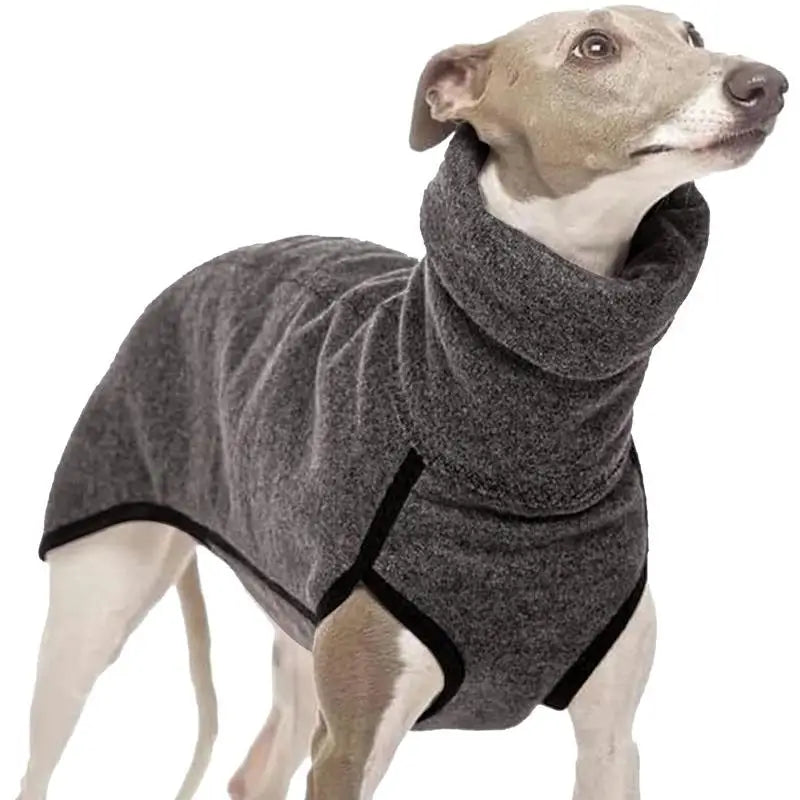 Winter warm Whippet Vest Italian Greyhoundes Clothes Turtleneck Dog Clothes Soft Fleece Clothes Coat Outfit For Medium Large dog
